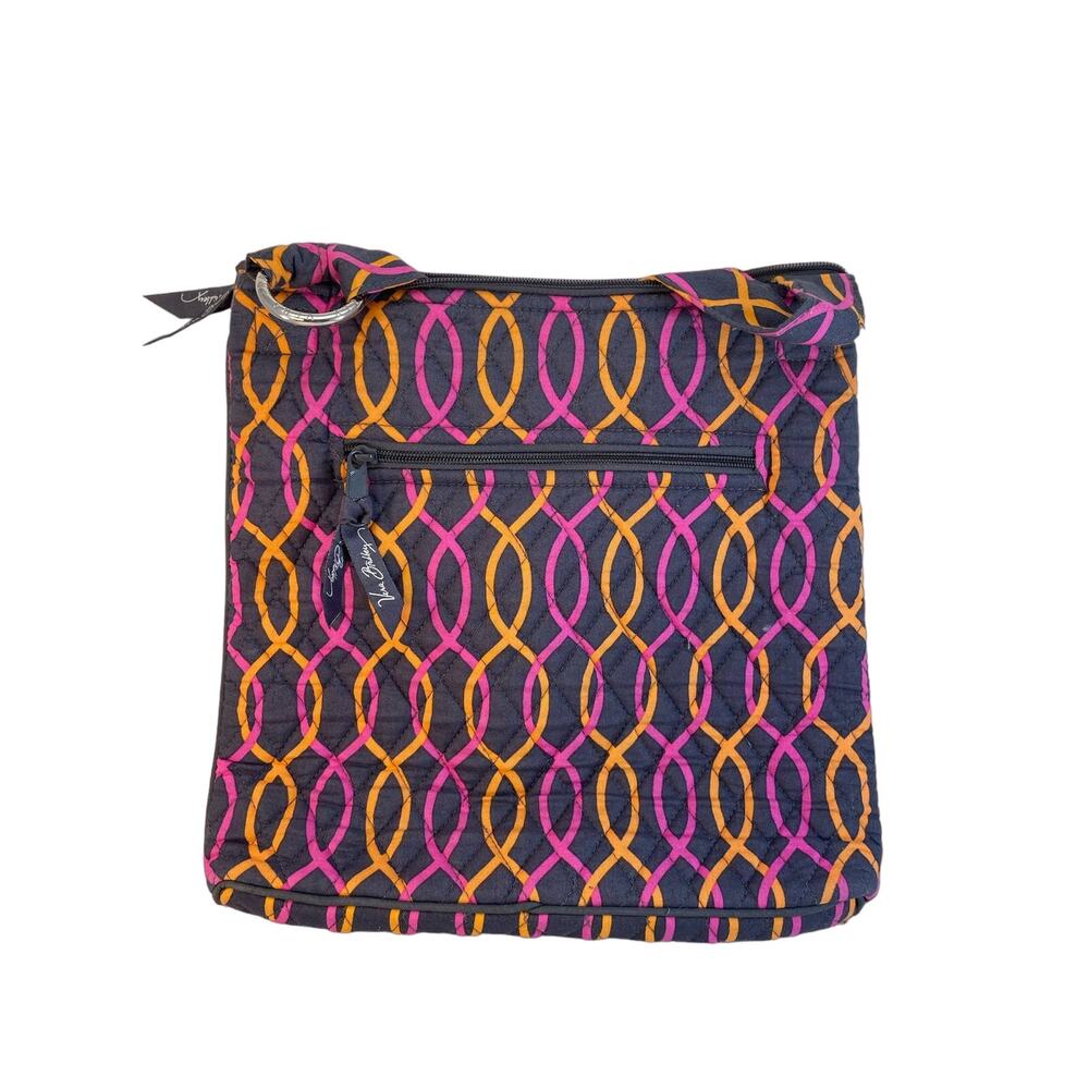 Vera Bradley Jazzy Swirls Hipster Crossbody Shoulder Bag Preowned - Picture 2 of 3